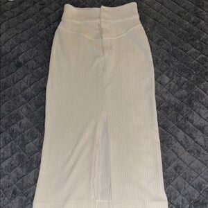 White high waisted Free People skirt